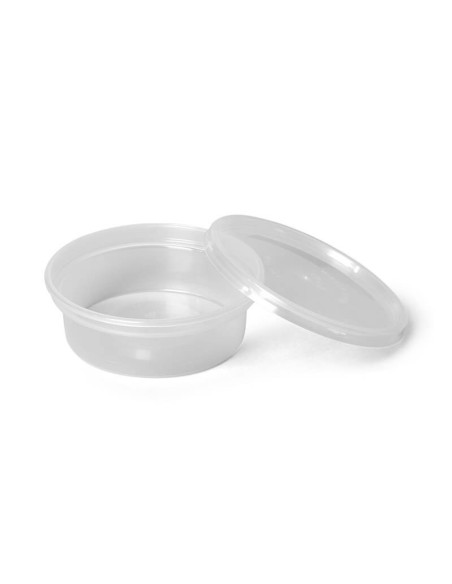 ▷ Recipiente de Plástico com Fecho Hermético 250 ml mais Tampa - Envio 24h.