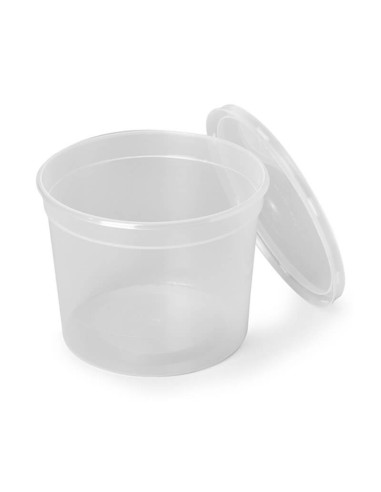 ▷ Recipiente de Plástico com Fecho Hermético 750 cc mais Tampa - Envio 24h.