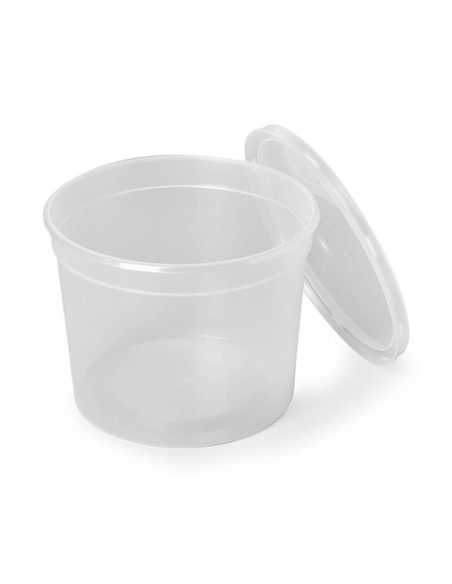 ▷ Recipiente de Plástico com Fecho Hermético 750 cc mais Tampa - Envio 24h.
