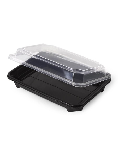 ▷ Bandeja para Sushi Preta 185X125X47 mm - Envio Gratuito 24h.