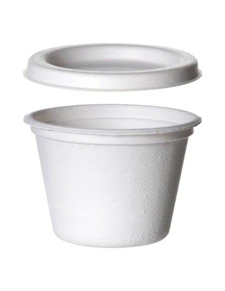 ▷ Salsero Compostable 120ml/4 OZ con Tapa - Envío Gratuito 24h. ✅✅