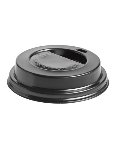 ▶️ Tampa Preta para Copo de Papel para Café 6 Oz / 192 ml - Envio em 24h.✅✅