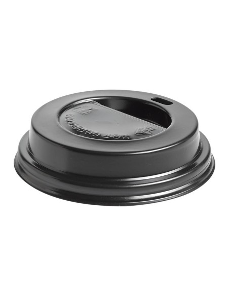 ▶️ Tampa Preta para Copo de Papel para Café 6 Oz / 192 ml - Envio em 24h.✅✅
