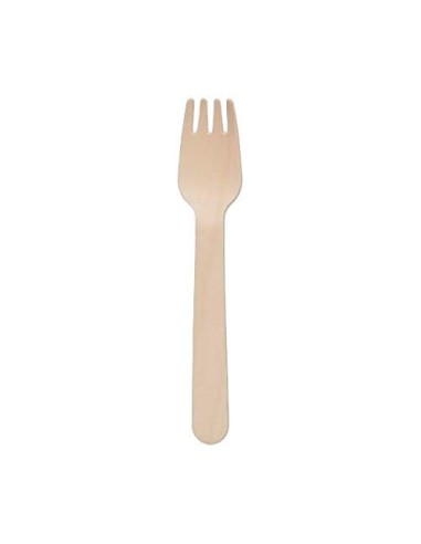 ▷ Tenedor de Madera Desechable - Envío 24h. - Envases del Mediterráneo