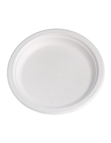 ▷ Plato de Caña de Azúcar 26 cm. - Envases del Mediterráneo