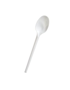 ▷ Colher Biodegradável Branca CPLA - Envio 24h.
