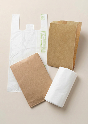 Sacos biodegradáveis