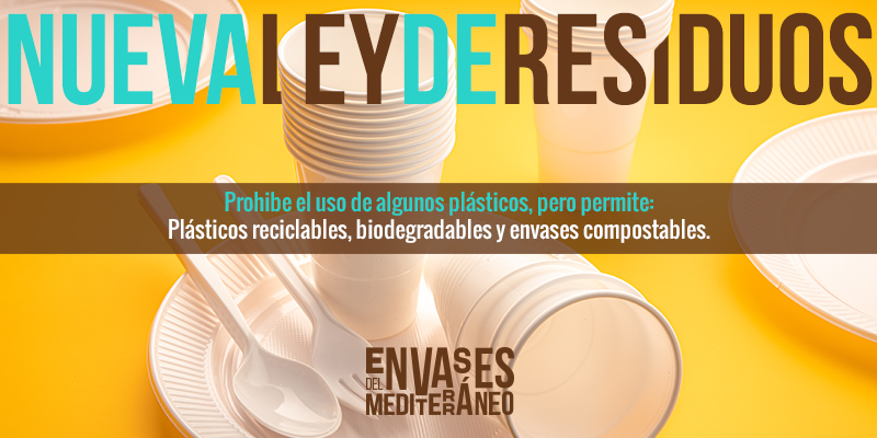 Nueva ley de residuos: envases y desechables permitidos para tu take away