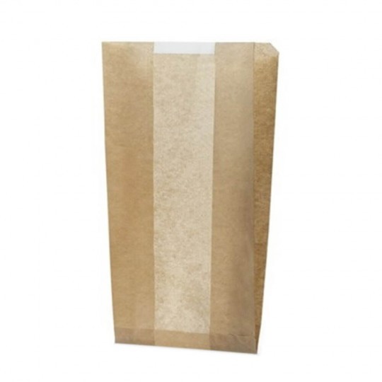 Bolsas de papel con ventana transparente